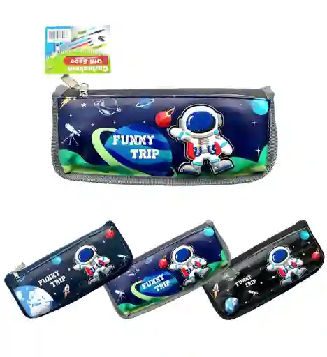 Cartuchera Astronauta Alto Relieve Offi Esco Oe-2210