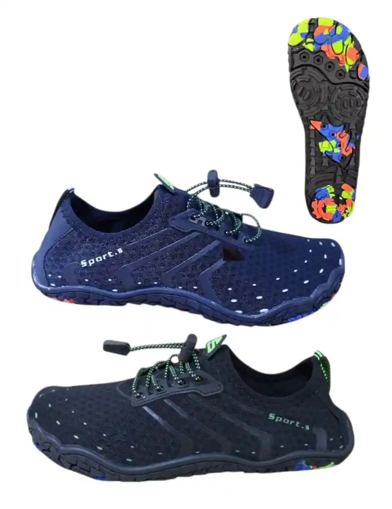 Chancla Zapato Acuatico Playero Talla 34 Unisex Neon Transpirables