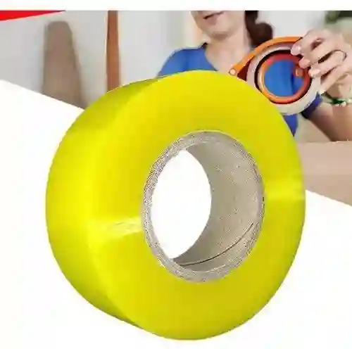 Cinta Ancha Gruesa Transparente Adhesiva 500 Metros Jaza Tape