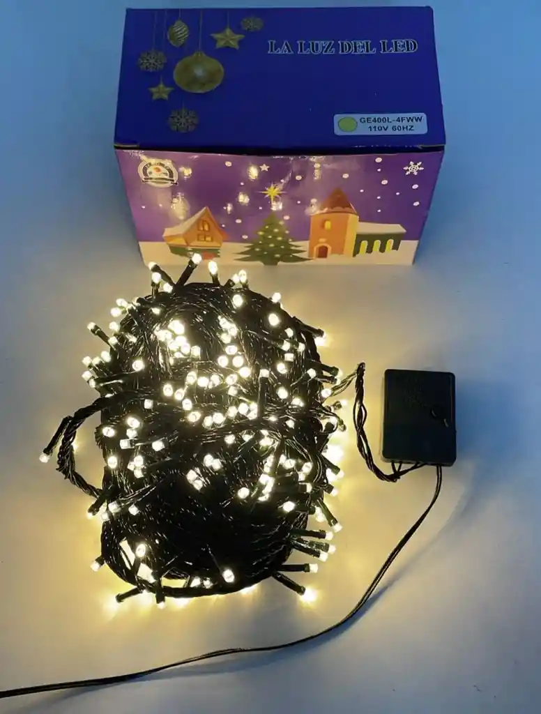 Luces De Navidad X 400 Bombillos Cable Verde Luz Calida 28 Metros Aproximadamente Luces Navideñas Luces Para Navidad Luces De Navidad Luz De Navidad Decoracion Navideña