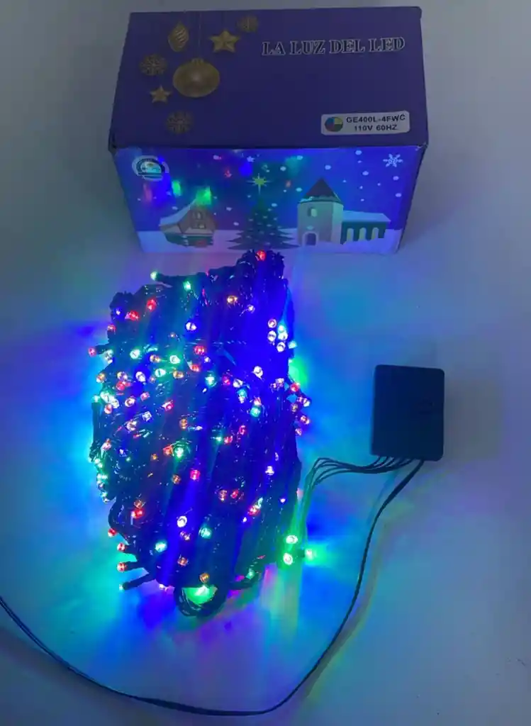 Luces De Navidad X 400 Bombillos Cable Verde Luz De Colores 28 Metros Aproximadamente Luces Navideñas Luces Para Navidad Luces De Navidad Luz De Navidad Decoracion Navideña