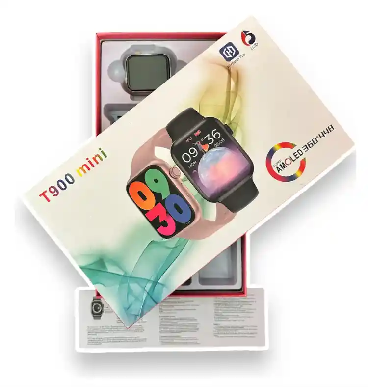 Smart Watch Mini Pantalla Hd Para Mujer Correas Para Iphone Rosa Milanese Rosa Plata Negro