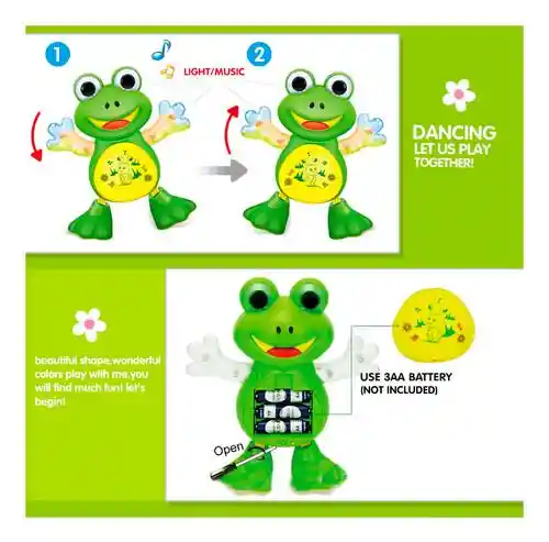 Juguete Interactivo Musical Rana Bailarina Para Niños