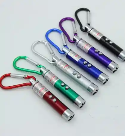 Mini Llavero Linterna Colores 3 En 1 Multifuncional