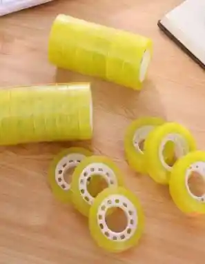 Cinta Pequeña Delgada Transparente Adhesiva Jaza Tape 12x20