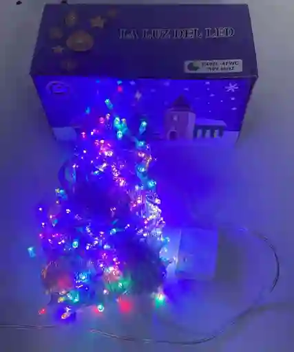 Luces De Navidad X 400 Bombillos Cable Blanco Luz De Colores 28 Metros Aproximadamente Luces Navideñas Luces Para Navidad Luces De Navidad Luz De Navidad Decoracion Navideña