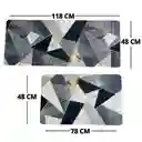 Dúo Tapete Absorbente Y Antideslizante Alfombra Cocina Kit 2