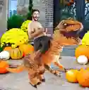 Disfraz De Dinosaurio T-rex Inflable, Traje Dino Para Adultos