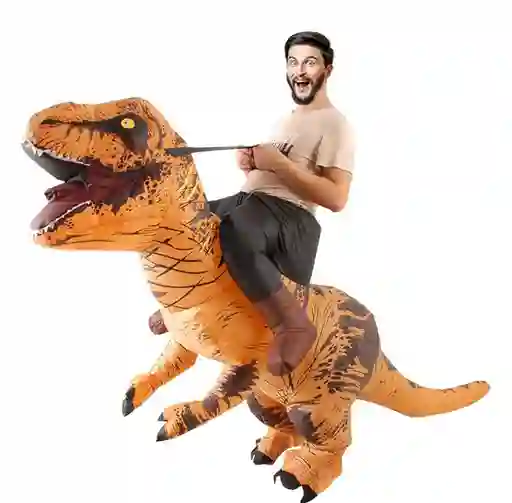 Disfraz De Dinosaurio T-rex Inflable, Traje Dino Para Adultos