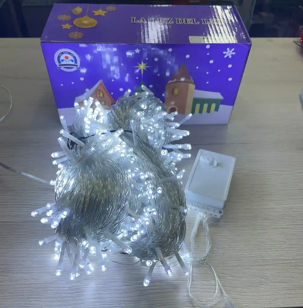 Luces De Navidad X 500 Bombillos Cable Blanco Luz Blanca 35 Metros Aproximadamente Luces Navideñas Luces Para Navidad Luces De Navidad Luz De Navidad Decoracion Navideña