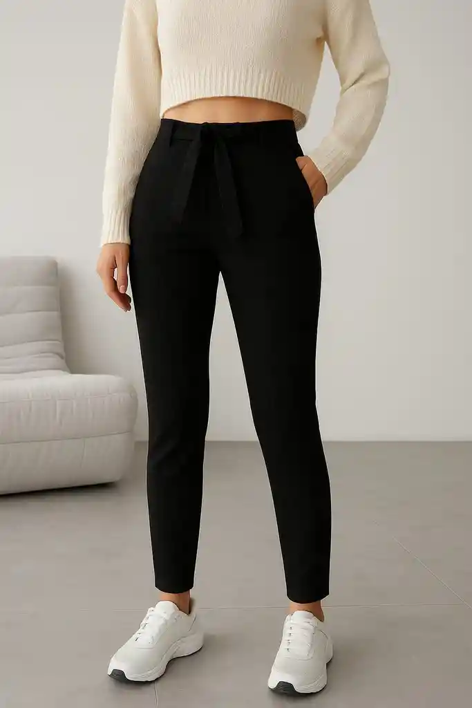 Pantalón Cintura Alta Cuadrado
