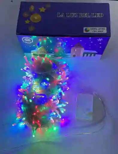 Luces De Navidad X 500 Bombillos Cable Blanco Luz De Colores 35 Metros Aproximadamente Luces Navideñas Luces Para Navidad Luces De Navidad Luz De Navidad Decoracion Navideña