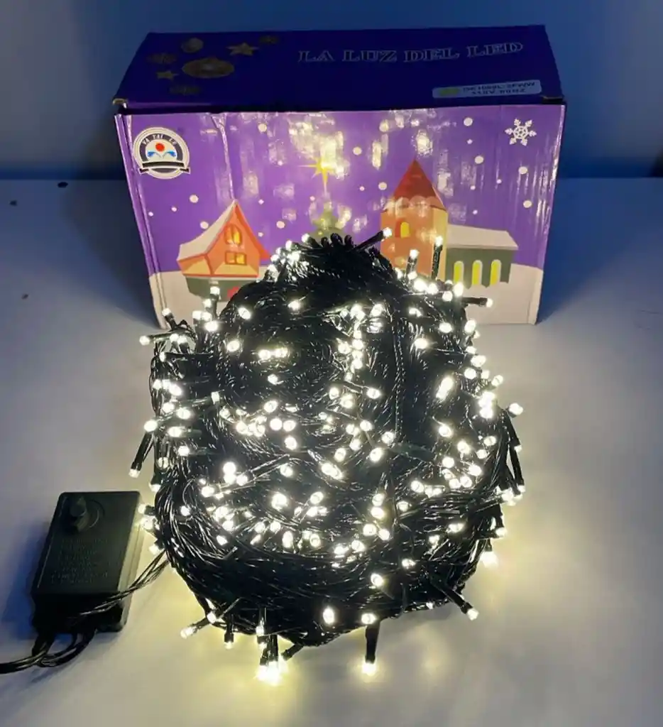 Luces De Navidad X 1000 Bombillos Cable Verde Luz 70 Metros Aproximadamente Luces Navideñas Luces Para Navidad Luces De Navidad Luz De Navidad Decoracion Navideña