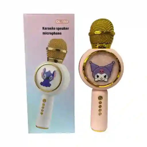 Microfono Karaoke Speaker Portatil Bluetooth Rosa K Para Niños