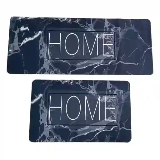 Dúo Tapete Absorbente Y Antideslizante Alfombra Cocina Kit 2