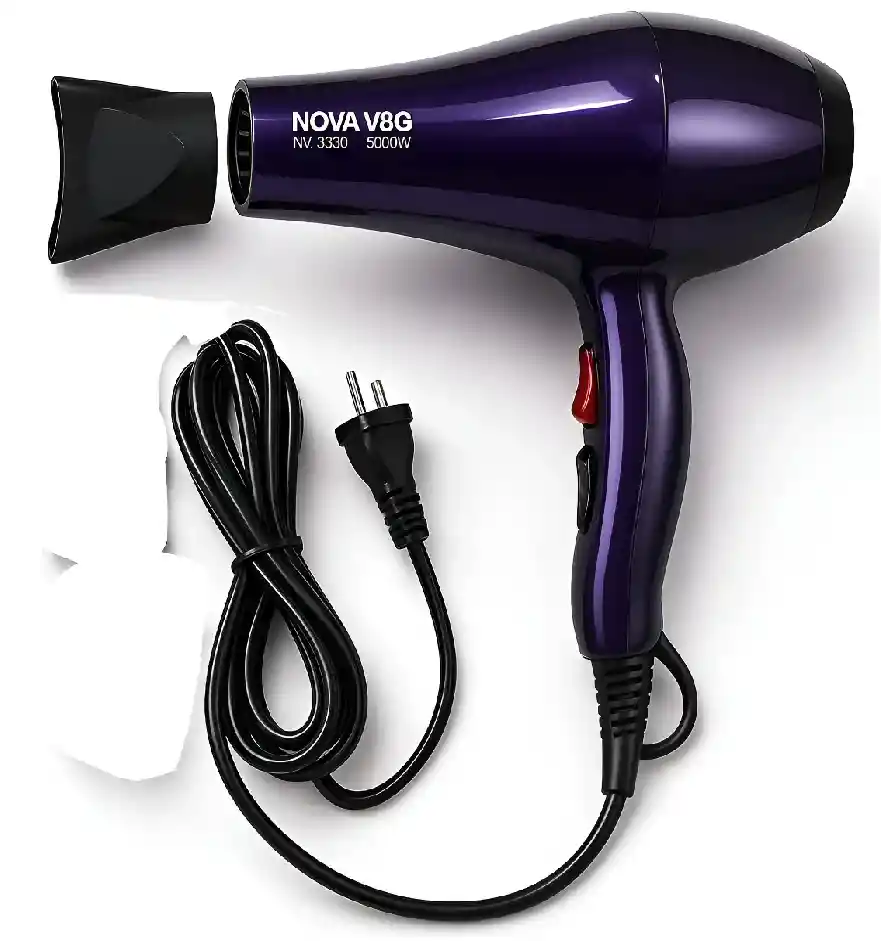 Secador De Pelo Nova Caliente Frió 5000w Cabello Profesional