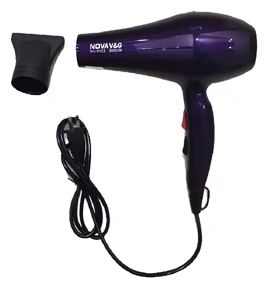 Secador De Pelo Nova Caliente Frió 5000w Cabello Profesional