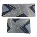 Dúo Tapete Absorbente Y Antideslizante Alfombra Cocina Kit 2