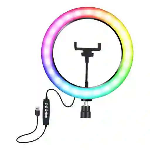 Aro De Luz Led Rgb 20 Cm Modelo Mj20