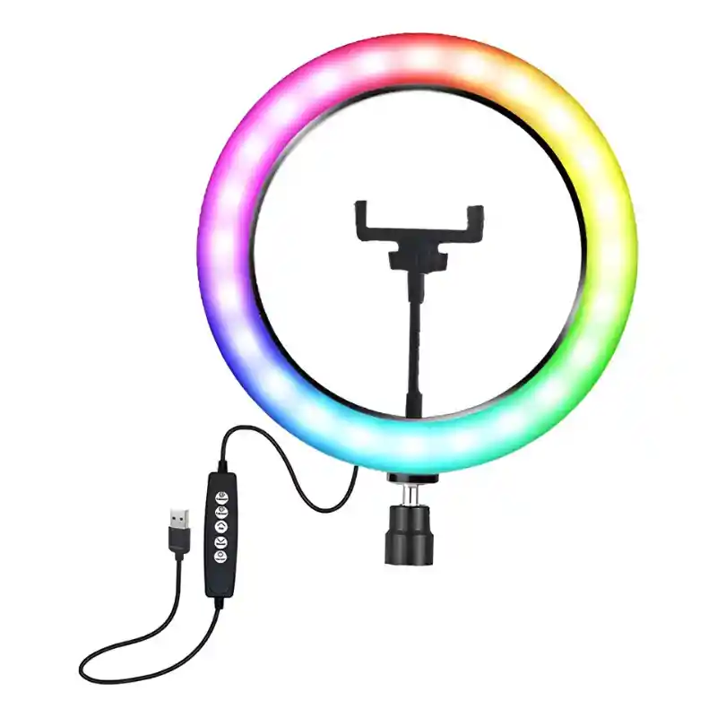 Aro De Luz Led Rgb 20 Cm Modelo Mj20