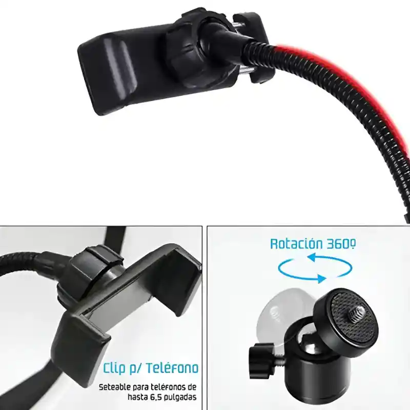 Aro De Luz Led Rgb 20 Cm Modelo Mj20