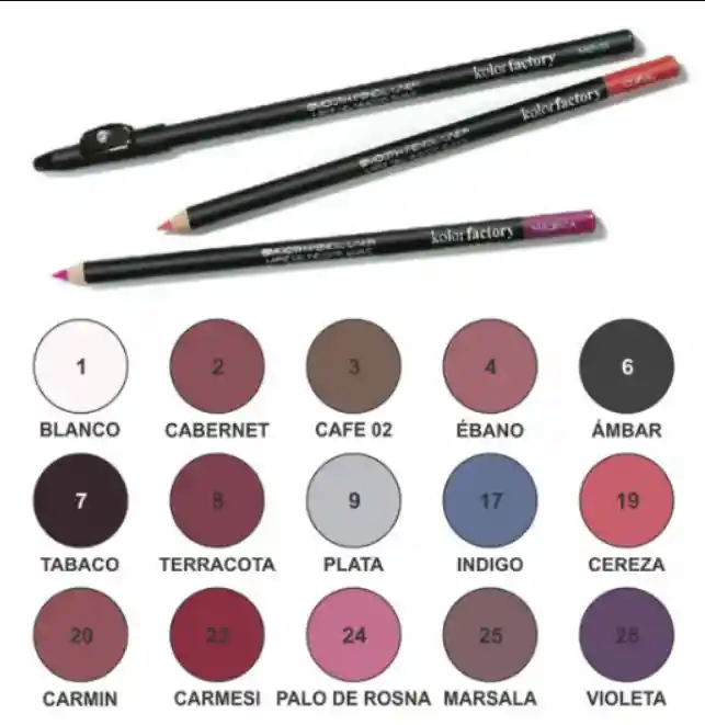 Lapiz Delineador Labios Kolor Factory Samy