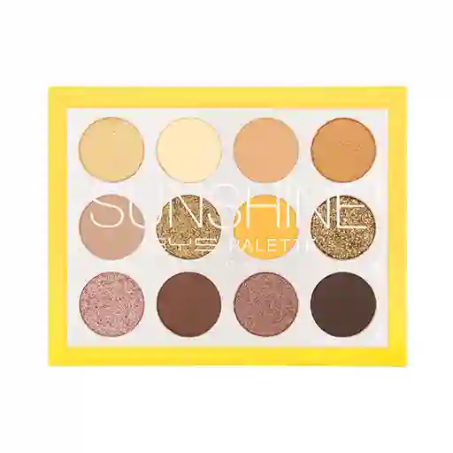 Paleta De Sombras Bys Colour Sunshine 12 Tonos