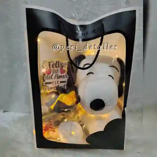 Peluche Snoopy En Bolsa Iluminada