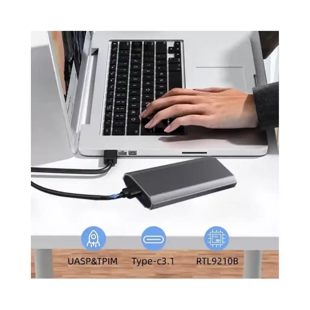 Cable Dual Tipo C A Usb 3.0 A Y Tipo C 30 Cm