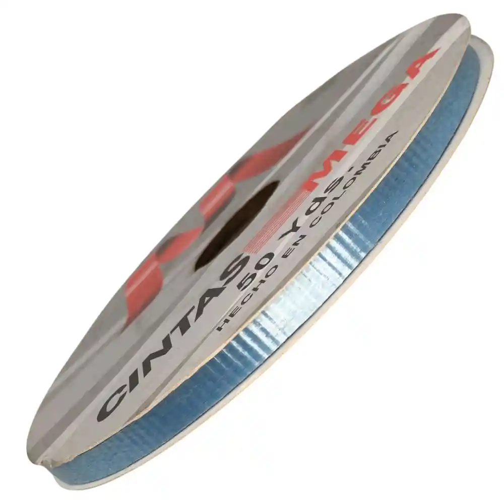 Cinta De Papel Para Moños Corrugada 0,5cm X 45m Aprox - Azul Medio