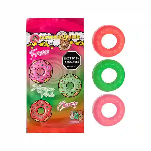 Anillos Donas X 3 Ud Gummies Vi King Cherry