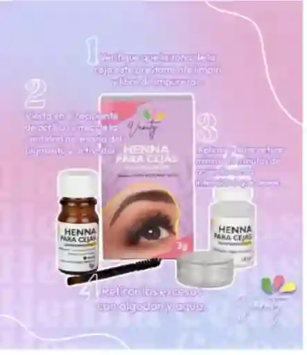 Henna Organica Para Cejas Vanity