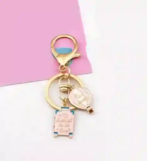 Llavero Diseño De Viaje, Maleta, Globo Para Hombre O Mujer Para Llaves