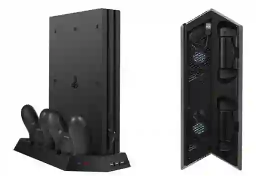 Ps4 Base Refrigerante Y Cargador De Controles Fat/ Slim/pro