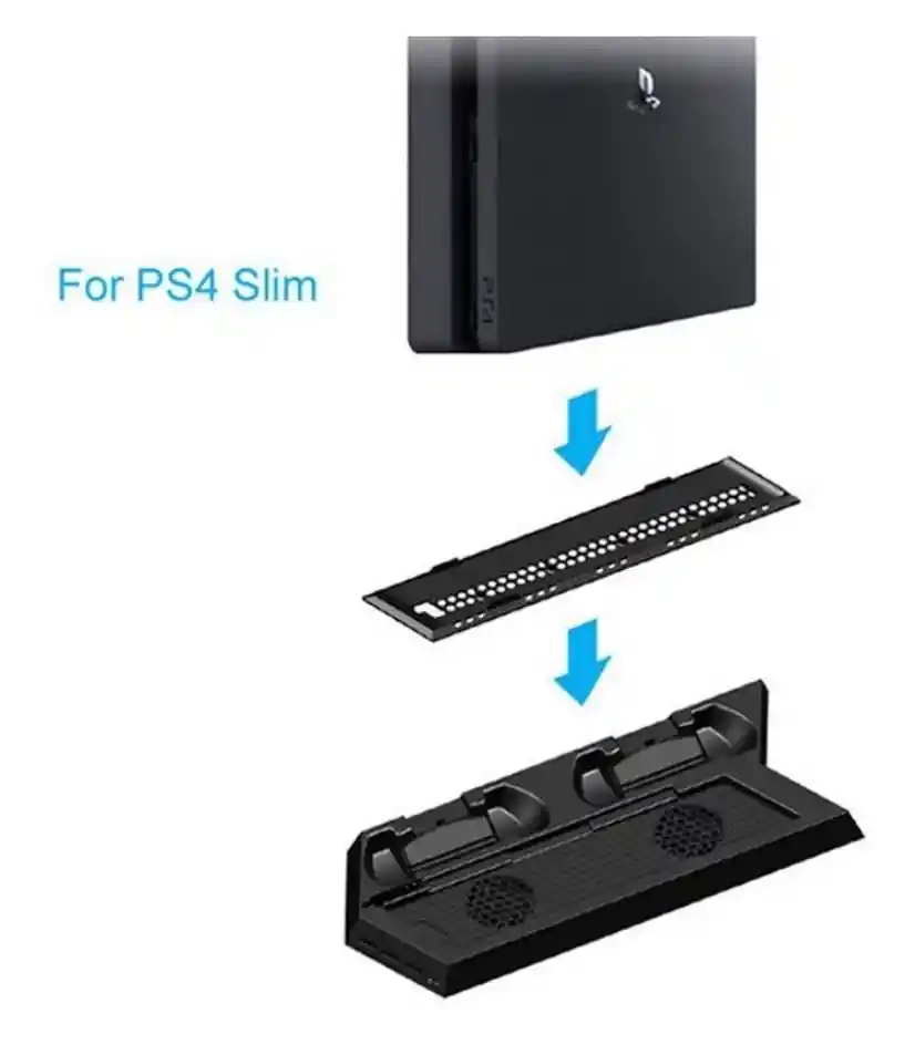 Ps4 Base Refrigerante Y Cargador De Controles Fat/ Slim/pro