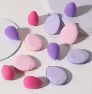 Juego De 3 Mini Beauty Blender, Esponjas Para Maquillaje De Rostro Cara