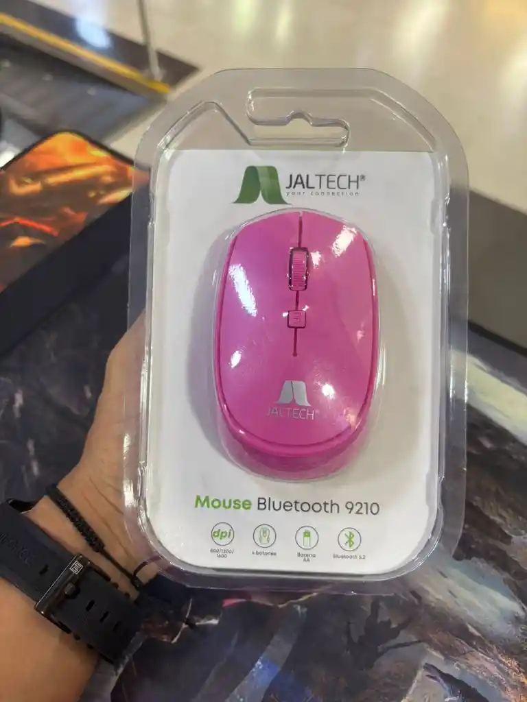 Mouse Jaltech Bluetooth Rosado