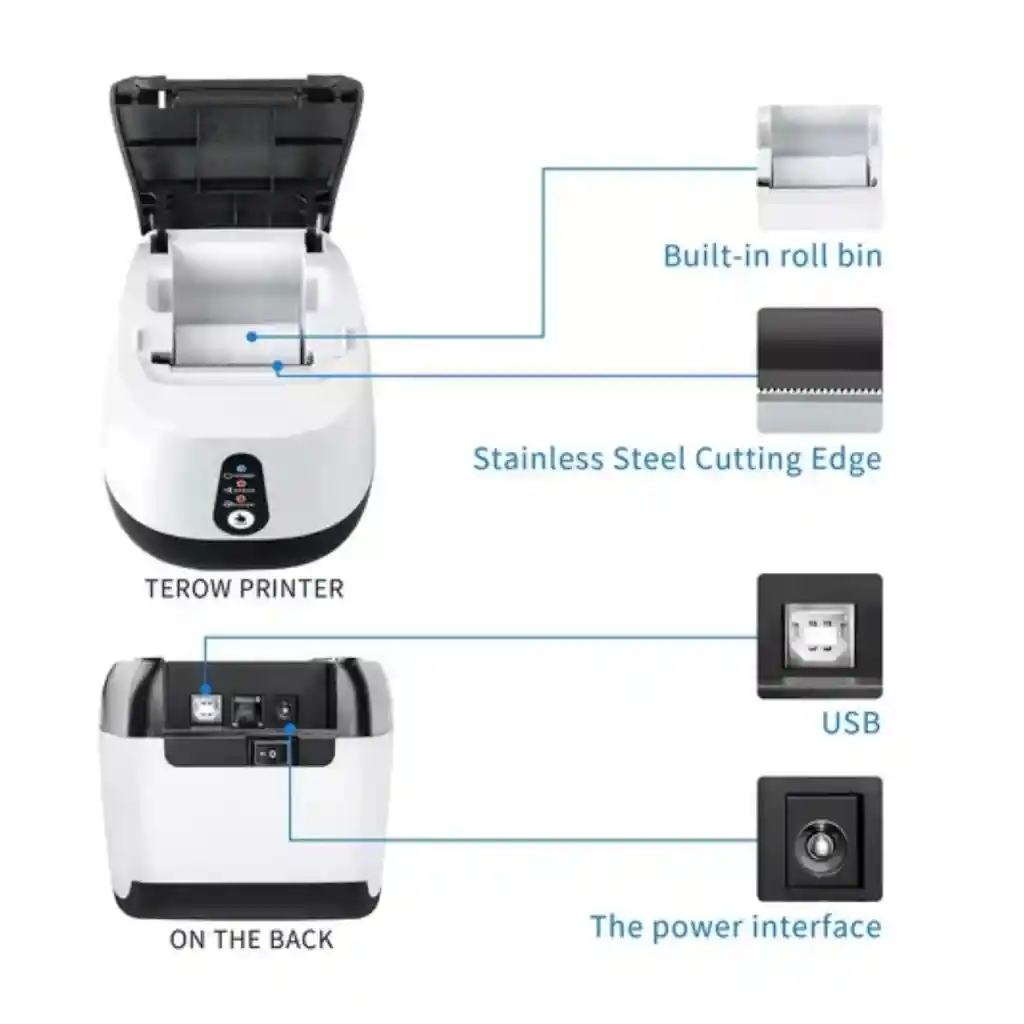Impresora Digital Pos 58mm Bluetooth Térmica