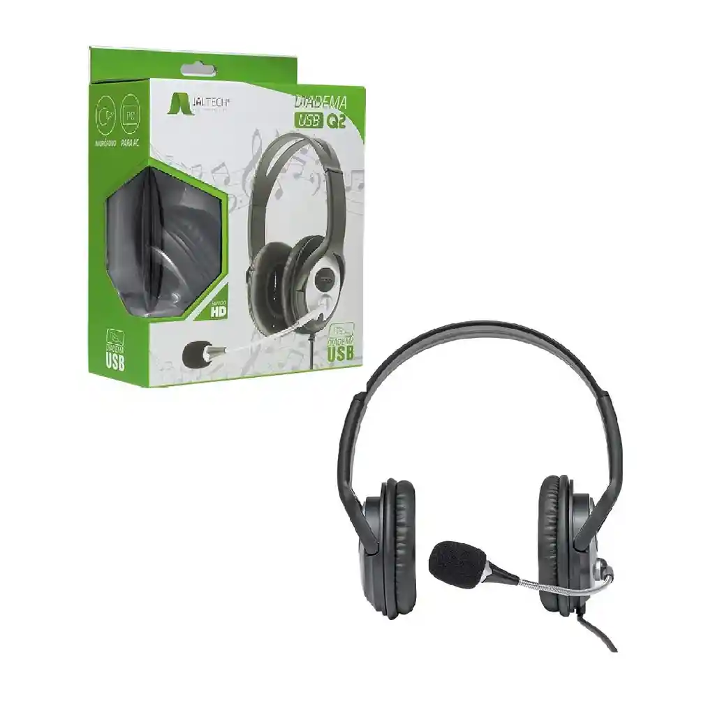 Diadema Jaltech Usb Con Microfono