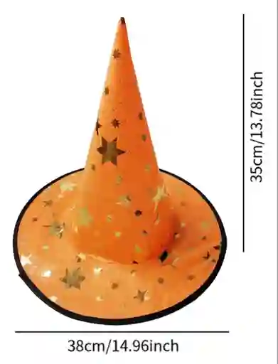 Sombrero Bruja Brujo Mago Disfraz Halloween Disfraz