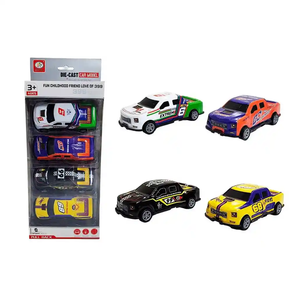 Camioneta Deportiva Speed Racing Road Impulso X 4 Unidades