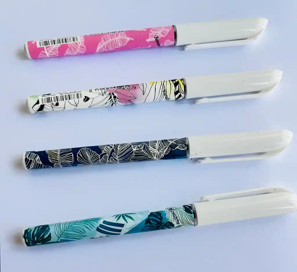 Esfero En Gel Floral