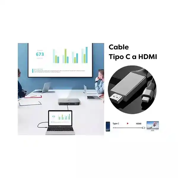 Cable Conversor Tipo C A Hdmi