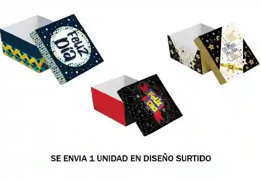 Caja De Regalo Toda Ocasion Hombre 21.5 X 18.5 X 10.5 Cm Diseños Surtidos Primavera