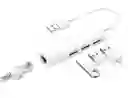 Convert. Usb 2.0 A Rj45 3 Ports