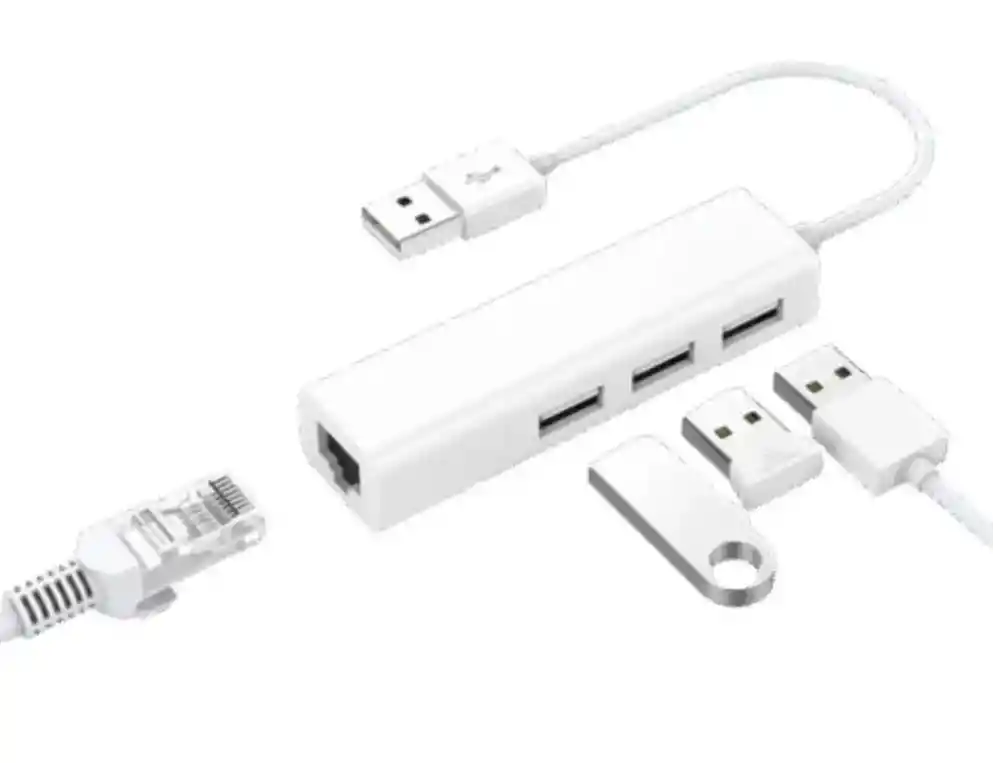 Convert. Usb 2.0 A Rj45 3 Ports