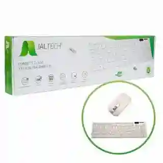 Combo Teclado Jaltech Blanco Mouse Y Teclado Inalambrico