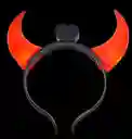 Halloween Diadema Diablita Luminosa Vincha Diabla Led