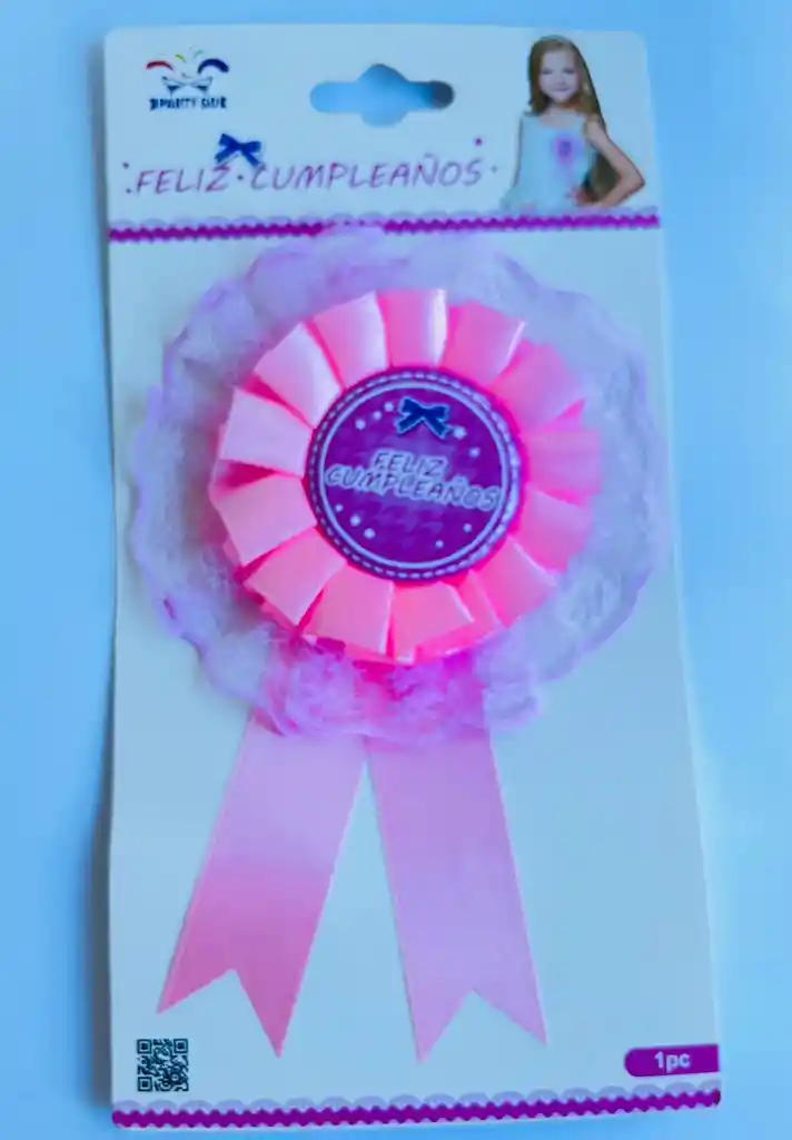 Insignia De Cumpleaños Color Rosa