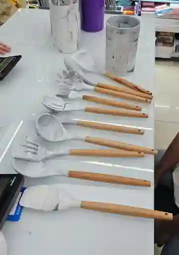 Set Utensilios Excelente Calidad Cocina Hogar En Silicona Antiadherente